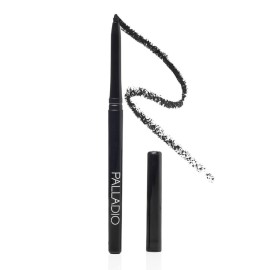 Palladio Retractable Waterproof Eyeliner, Richly Pigmented Color and Creamy, Slip Twist Up Pencil Eye Liner, Smudge Proof Long Lasting Application, All Day Wear, No Sharpener Required, Pure Black Palladio Retractable Waterproof Eyeliner, Richly Pigmented Color and Creamy, Slip Twist Up Pencil Eye Liner, Smudge Proof Long Lasting Application, All Day Wear, No Sharpener Required, Pure Black