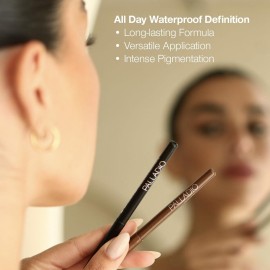 Palladio Retractable Waterproof Eyeliner, Richly Pigmented Color and Creamy, Slip Twist Up Pencil Eye Liner, Smudge Proof Long Lasting Application, All Day Wear, No Sharpener Required, Pure Black Palladio Retractable Waterproof Eyeliner, Richly Pigmented Color and Creamy, Slip Twist Up Pencil Eye Liner, Smudge Proof Long Lasting Application, All Day Wear, No Sharpener Required, Pure Black