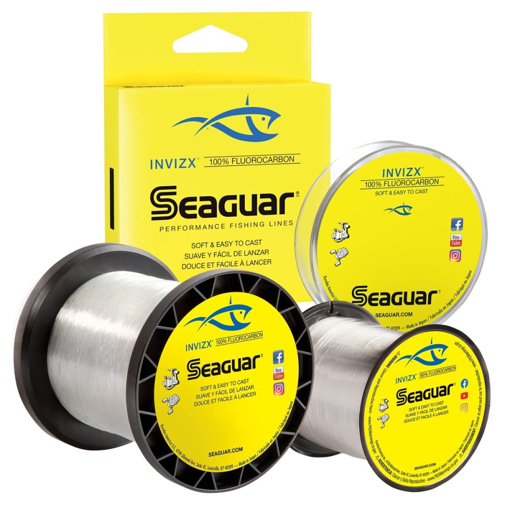 Seaguar Invizx Freshwater 100% Fluorocarbon Fishing Line 12lbs, 200yds - 12VZ200 Seaguar Invizx Freshwater 100% Fluorocarbon Fishing Line 12lbs, 200yds - 12VZ200
