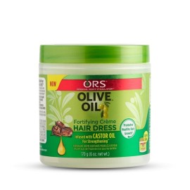 ORS Olive Oil Fortifying Cream Hair Dress Infused with Castor Oil for Strengthening 6 Ounces ORS Olive Oil Fortifying Cream Hair Dress Infused with Castor Oil for Strengthening 6 Ounces