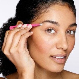 Tweezerman Stainless Steel Slant Tweezer - Eyebrow Tweezers for Women and Men (Neon Pink) Tweezerman Stainless Steel Slant Tweezer - Eyebrow Tweezers for Women and Men (Neon Pink)