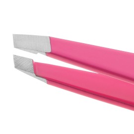 Tweezerman Stainless Steel Slant Tweezer - Eyebrow Tweezers for Women and Men (Neon Pink) Tweezerman Stainless Steel Slant Tweezer - Eyebrow Tweezers for Women and Men (Neon Pink)