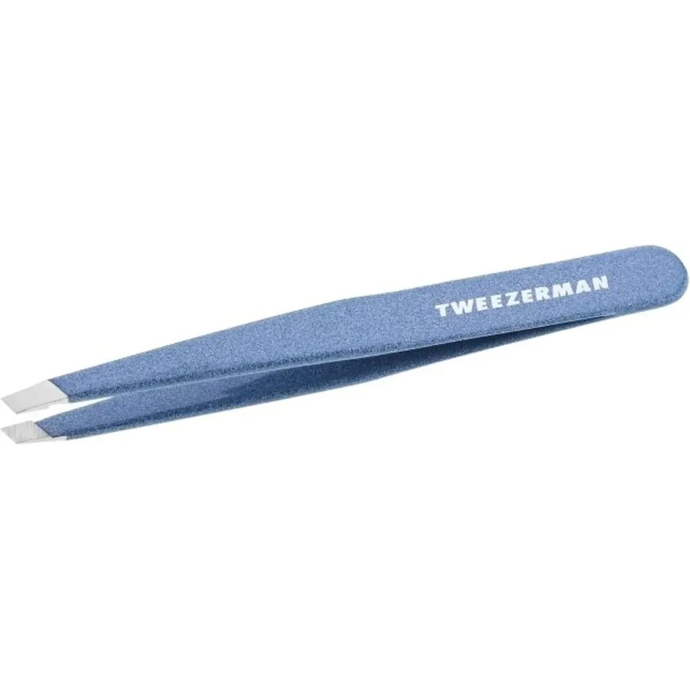Tweezerman Stainless Steel Slant Tweezer - Eyebrow Tweezers for Women and Men (Sky Blue) Tweezerman Stainless Steel Slant Tweezer - Eyebrow Tweezers for Women and Men (Sky Blue)