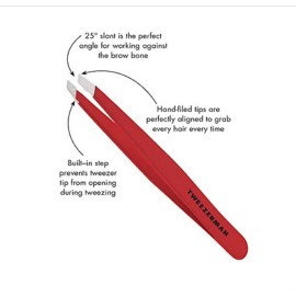 Tweezerman Slant Tweezer Model No. 230-RR, Signature Red Tweezerman Slant Tweezer Model No. 230-RR, Signature Red