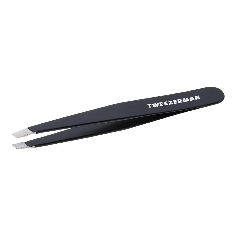 Tweezerman Stainless Steel Slant Tweezer - Eyebrow Tweezers for Women and Men (Black) Tweezerman Stainless Steel Slant Tweezer - Eyebrow Tweezers for Women and Men (Black)