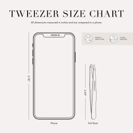 Tweezerman Stainless Steel Slant Tweezer - Eyebrow Tweezers for Women and Men (Black) Tweezerman Stainless Steel Slant Tweezer - Eyebrow Tweezers for Women and Men (Black)