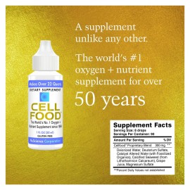 Cellfood Oxygen Boost, 1 fl oz - Liquid Oxygen Supplement for Lymphatic Drainage, Altitude Sickness, Jet Lag, Fatigue, Headaches, Hangovers & Energy - Gluten Free, Cert. Kosher - Makes Over 22 Quarts Cellfood Oxygen Boost, 1 fl oz - Liquid Oxygen Supplement for Lymphatic Drainage, Altitude Sickness, Jet Lag, Fatigue, Headaches, Hangovers & Energy - Gluten Free, Cert. Kosher - Makes Over 22 Quarts