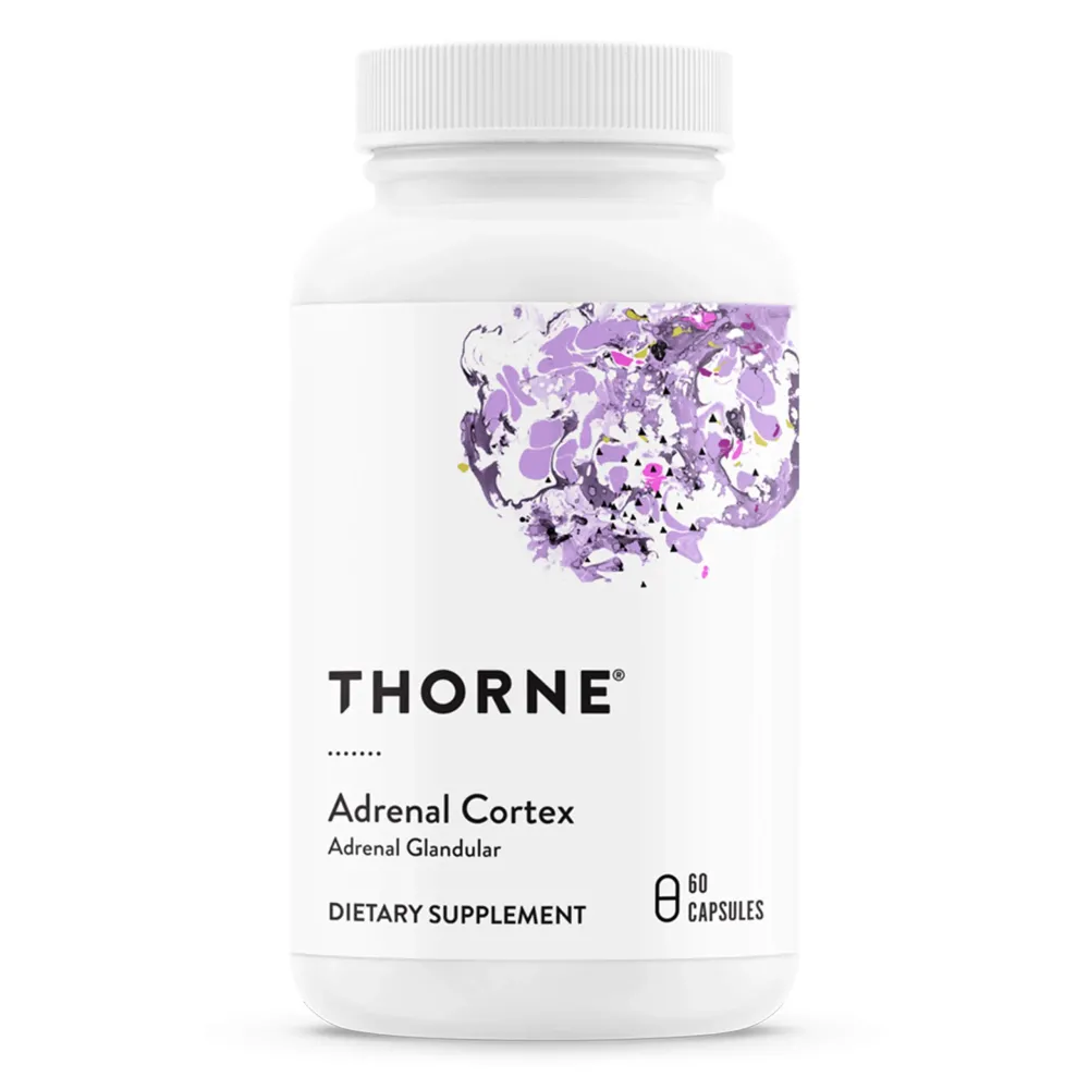 THORNE Adrenal Cortex - Supplement for Cortisol Management - Support Healthy Adrenal Gland Function, Immune System, Stress Management, Fatigue & Metabolism* - 60 Capsules THORNE Adrenal Cortex - Supplement for Cortisol Management - Support Healthy Adrenal Gland Function, Immune System, Stress Management, Fatigue & Metabolism* - 60 Capsules