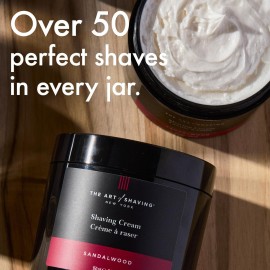 The Art of Shaving Sandalwood Shaving Cream for Men - Protects Against Irritation and Razor Burn - Hydrates and Nourishes Dry Skin - Clinically Tested for Sensitive Skin - 5 oz The Art of Shaving Sandalwood Shaving Cream for Men - Protects Against Irritation and Razor Burn - Hydrates and Nourishes Dry Skin - Clinically Tested for Sensitive Skin - 5 oz