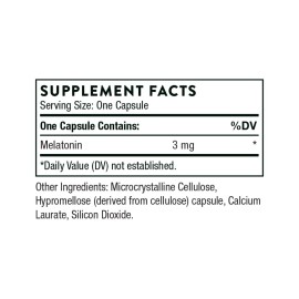 THORNE Melaton-3-3mg Melatonin - Supports Circadian Rhythms, Restful Sleep & Relaxation* - Gluten, Dairy & Soy-Free - 60 Capsule THORNE Melaton-3-3mg Melatonin - Supports Circadian Rhythms, Restful Sleep & Relaxation* - Gluten, Dairy & Soy-Free - 60 Capsule