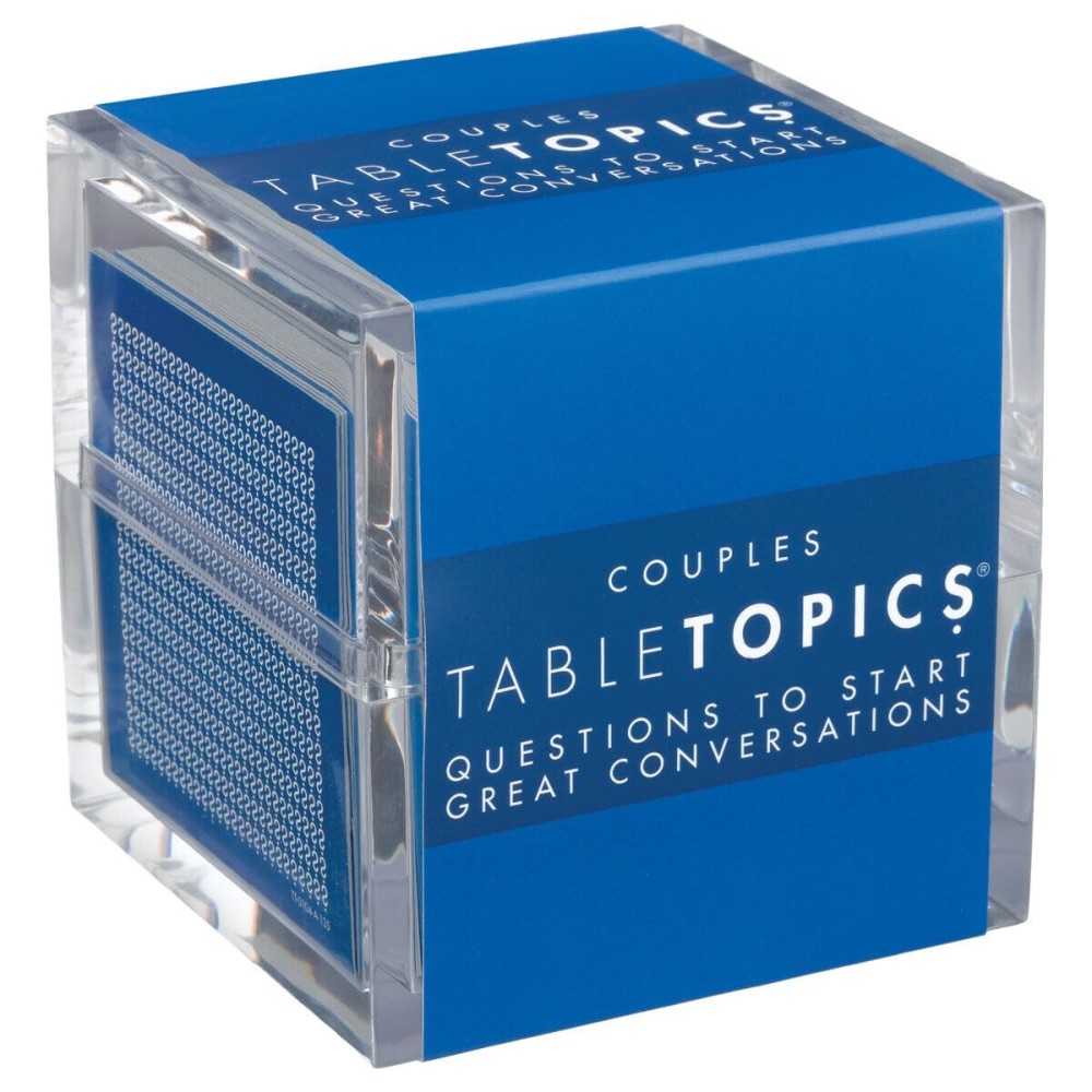 TableTopics Couples Conversation Cards for Romantic Partners with 135 Questions for Date Nights & Intimate Talks, Unique Gift for Anniversaries
