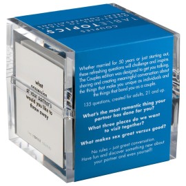 TableTopics Couples Conversation Cards for Romantic Partners with 135 Questions for Date Nights & Intimate Talks, Unique Gift for Anniversaries