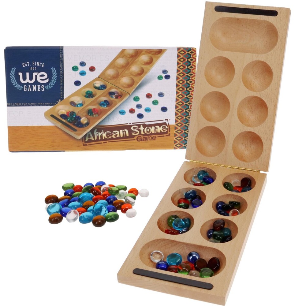 WE Games Solid Wood Folding Mancala Board Game - 18 in., Travel Games for Adults, Home Decor, Living Room Decor, Birthday Gifts, Table Games WE Games Solid Wood Folding Mancala Board Game - 18 in., Travel Games for Adults, Home Decor, Living Room Decor, Birthday Gifts, Table Games