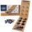 WE Games Solid Wood Folding Mancala Board Game - 18 in., Travel Games for Adults, Home Decor, Living Room Decor, Birthday Gifts, Table Games