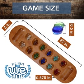 Coffee Table African Stone Game - Solid Wood with Walnut Stain