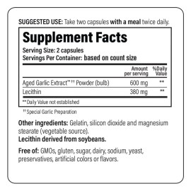 Kyolic Aged Garlic Extract Formula 104 Cholesterol Health, 300 Capsules (Packaging May Vary)