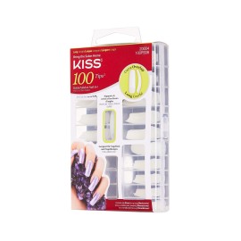 KISS 100 Tips False Nail Kit, Curve Overlap Style, Long Length, Long Lasting Fake Nail Tips, DIY Home Manicure Set with Nail Glue 3 g / 0.11 oz. and 100 Artificial Nails in 10 Sizes KISS 100 Tips False Nail Kit, Curve Overlap Style, Long Length, Long Lasting Fake Nail Tips, DIY Home Manicure Set with Nail Glue 3 g / 0.11 oz. and 100 Artificial Nails in 10 Sizes