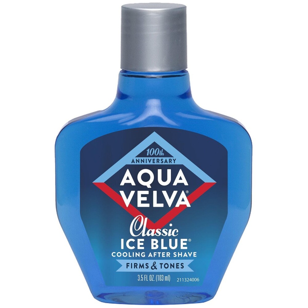 Aqua Velva After Shave, Classic Ice Blue, Soothes, Cools, and Refreshes Skin, 3.5 Ounce Aqua Velva After Shave, Classic Ice Blue, Soothes, Cools, and Refreshes Skin, 3.5 Ounce