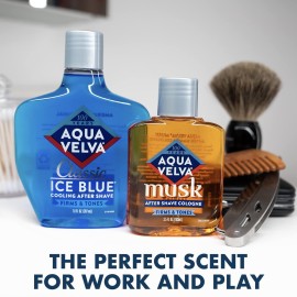 Aqua Velva After Shave, Classic Ice Blue, Soothes, Cools, and Refreshes Skin, 3.5 Ounce Aqua Velva After Shave, Classic Ice Blue, Soothes, Cools, and Refreshes Skin, 3.5 Ounce