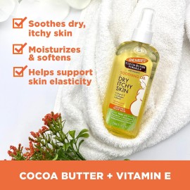 Palmer\'s Cocoa Butter Formula Soothing Oil with Vitamin E, Dry, Itchy Skin Relief, Pregnancy-Safe Anti-Itch Body Oil, 5.1 Ounces Palmer\'s Cocoa Butter Formula Soothing Oil with Vitamin E, Dry, Itchy Skin Relief, Pregnancy-Safe Anti-Itch Body Oil, 5.1 Ounces
