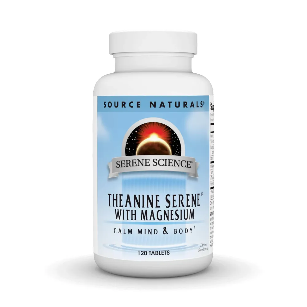 Source Naturals Serene Science L-Theanine with Magnesium and GABA - 120 Tablets Source Naturals Serene Science L-Theanine with Magnesium and GABA - 120 Tablets