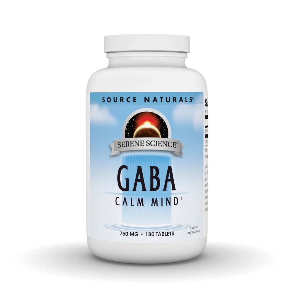 Source Naturals Serene Science GABA 750 mg Calm Mind - 180 Tablets Source Naturals Serene Science GABA 750 mg Calm Mind - 180 Tablets