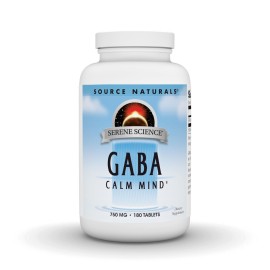 Source Naturals Serene Science GABA 750 mg Calm Mind - 180 Tablets Source Naturals Serene Science GABA 750 mg Calm Mind - 180 Tablets