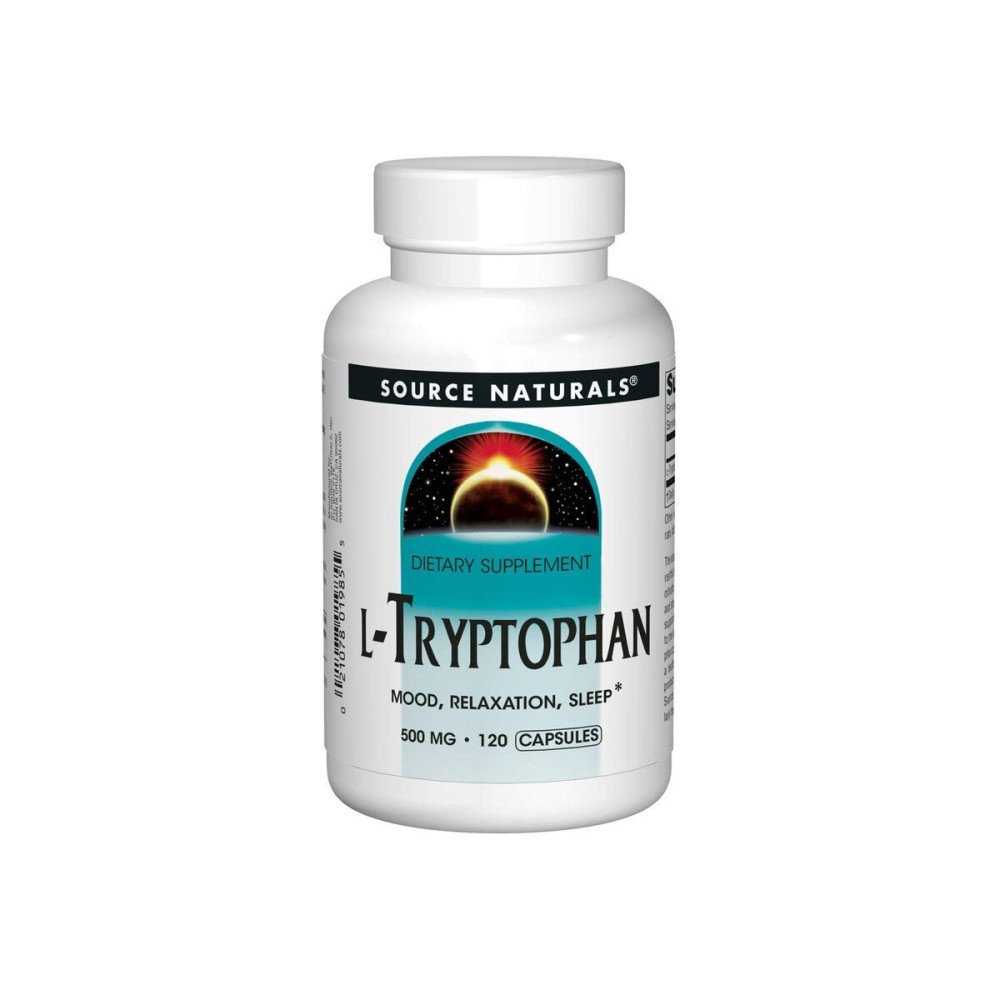 Source Naturals L-Tryptophan, for Mood, Relaxation, and Sleep*, 500mg - 120 Capsules Source Naturals L-Tryptophan, for Mood, Relaxation, and Sleep*, 500mg - 120 Capsules