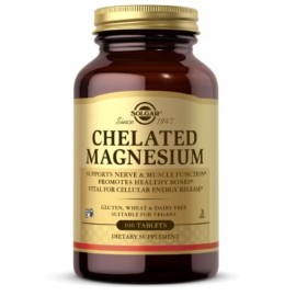 Solgar Chelated Magnesium, 250 Tablets - Supports Nerve & Muscle Function - Promotes Healthy Bones - Vital for Cellular Energy Release - Non-GMO, Vegan, Gluten Free, Dairy Free - 62 Servings Solgar Chelated Magnesium, 250 Tablets - Supports Nerve & Muscle Function - Promotes Healthy Bones - Vital for Cellular Energy Release - Non-GMO, Vegan, Gluten Free, Dairy Free - 62 Servings
