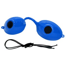 Super Sunnies UV Eye Protection FDA Compliant Tanning Bed Goggles Eyeshields - Random Color