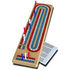 Bicycle Folding Cribbage Board 12 - 3 Track with Pegs & Instructions