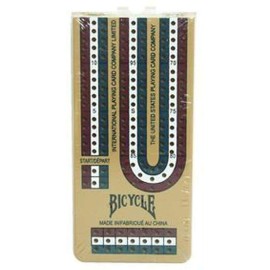 Bicycle Folding Cribbage Board 12 - 3 Track with Pegs & Instructions Bicycle Folding Cribbage Board 12 - 3 Track with Pegs & Instructions