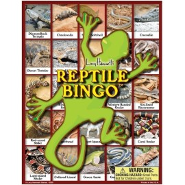 Lucy Hammett Games Reptile Bingo - Educational & Fun Game with 6 Picture Boards, 42 Informative Cards and Bingo Chips for Kids and Families Lucy Hammett Games Reptile Bingo - Educational & Fun Game with 6 Picture Boards, 42 Informative Cards and Bingo Chips for Kids and Families