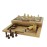 WE Games 3-in-1 Camphor Wood Chess, Checkers & Backgammon Set 16 inches - Folding Wood Chess Board for Adults with Handle, Board Game Set for Travel, Combo Game Set for Adults
