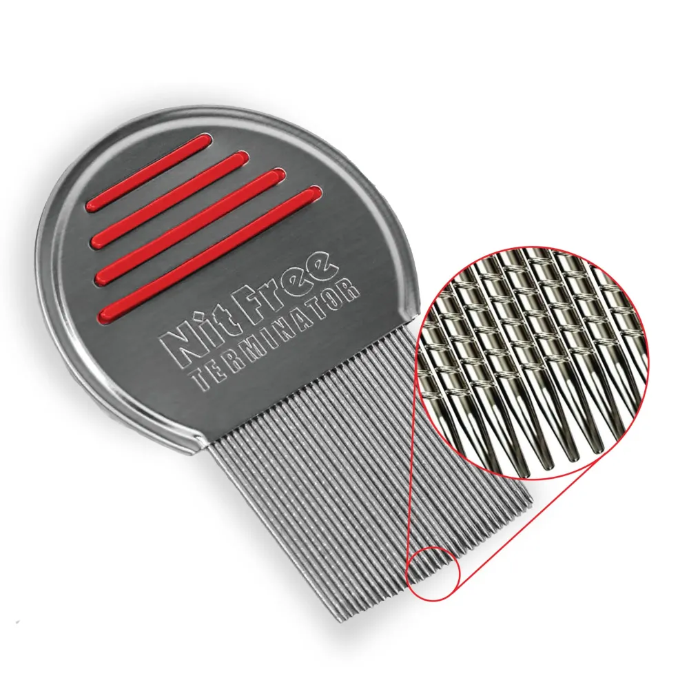 Nit Free Terminator Lice Comb - Professional Stainless Steel Comb for Effective Head Lice Treatment (Color May Vary) (Pack of 1) Nit Free Terminator Lice Comb - Professional Stainless Steel Comb for Effective Head Lice Treatment (Color May Vary) (Pack of 1)