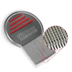 Nit Free Terminator Lice Comb - Professional Stainless Steel Comb for Effective Head Lice Treatment (Color May Vary) (Pack of 1)