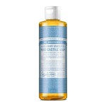 Dr. Bronners Pure-Castile Magic Liquid Soap (Baby Unscented, 8 Ounce)- Made with Organic Oils, 18-in1 Uses: Face, Body Wash, Baby Soap, Sensitive Skin, No Added Fragrance, Vegan, Non-GMO