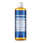 Dr. Bronner\'s - Pure-Castile Liquid Soap (Peppermint, 8 Ounce) - Made with Organic Oils, 18-in-1 Uses: Face, Body, Hair, Laundry, Pets and Dishes, Concentrated, Vegan, Non-GMO