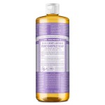 Dr. Bronner\'s Pure Castile Liquid Soap - Made with Regenerative Organic Certified Oils - 18-in-1 Uses for Face, Body, Hand, Hair- Gentle on Sensitive Skin - All Natural Body Wash- Lavender,32oz
