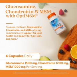 Doctor\'s Best Glucosamine Chondroitin Msm with OptiMSM Capsules, Supports Healthy Joint Structure, Function & Comfort, Non-GMO, Gluten Free, Soy Free, 240 Count (Pack of 1) Doctor\'s Best Glucosamine Chondroitin Msm with OptiMSM Capsules, Supports Healthy Joint Structure, Function & Comfort, Non-GMO, Gluten Free, Soy Free, 240 Count (Pack of 1)