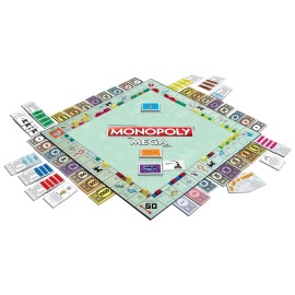 Monopoly The Mega Edition by Winning Moves Games USA, a Bigger and Faster Version of Monopoly with The Speed Die for 2 to 8 Players, Ages 8 and up (1104) Monopoly The Mega Edition by Winning Moves Games USA, a Bigger and Faster Version of Monopoly with The Speed Die for 2 to 8 Players, Ages 8 and up (1104)