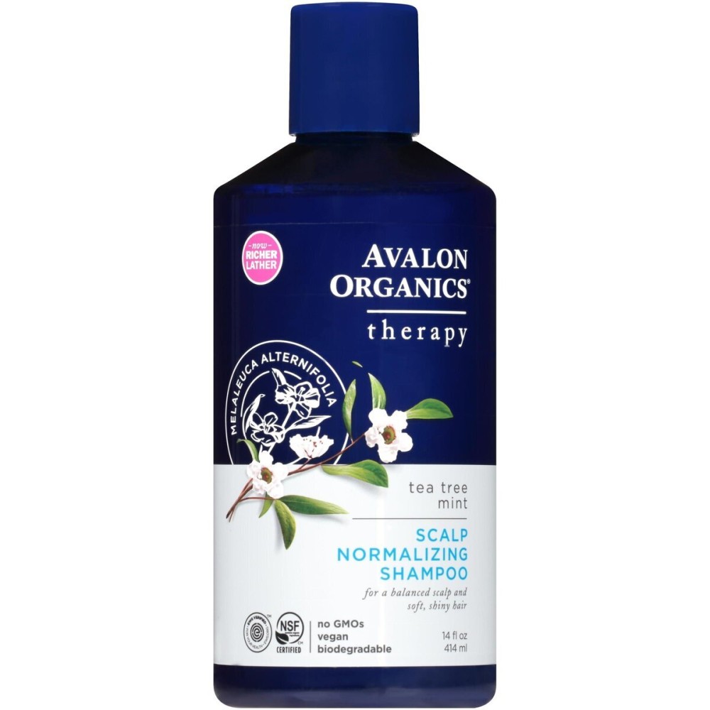 Avalon Organics Therapy Scalp Normalizing Shampoo, Tea Tree Mint, 14 Oz Avalon Organics Therapy Scalp Normalizing Shampoo, Tea Tree Mint, 14 Oz