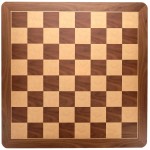 WE Games Walnut Root Wooden Chess Board with Rounded Corners 19 Inches, Large Chess Board for Adults, Elegant Chessboard with 2 Inch Squares, Classic Walnut Design