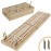 WE Games Wooden Folding Travel Cribbage Board with Metal Pegs, Small Size for Easy Travel