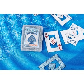 Hoyle Waterproof Playing Cards, Clear Plastic Deck of Cards for Outdoor Card Games, Camping, Beach, Pool & Travel Games (1 Deck)