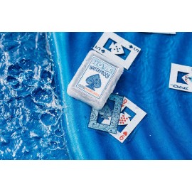 Hoyle Waterproof Playing Cards, Clear Plastic Deck of Cards for Outdoor Card Games, Camping, Beach, Pool & Travel Games (1 Deck)