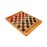 WE Games Solid Wood Checkers Board Game - 14.5-Inch Vintage Checkers Set with Inset Grooves & 24 Red & Black Board Game Pieces - Fun Family Table Game