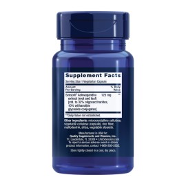 Life Extension Optimized Ashwagandha - Stress Management Supplement for a Healthy Stress Response, Focus, Memory, Stress Relief - Vegetarian, Gluten-Free, Non-GMO, 60 Capsules Life Extension Optimized Ashwagandha - Stress Management Supplement for a Healthy Stress Response, Focus, Memory, Stress Relief - Vegetarian, Gluten-Free, Non-GMO, 60 Capsules