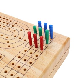 WE Games Replacement Plastic Cribbage Pegs, 36 Standard Crib Board Pegs in Assorted Colors, Tapered Pegs for Cribbage Board Games, Bulk Set Cribbage Pegs