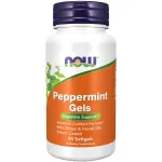NOW Foods Supplements, Peppermint Gels with Ginger & Fennel Oils, Enteric Coated, Digestive Support*, 90 Softgels